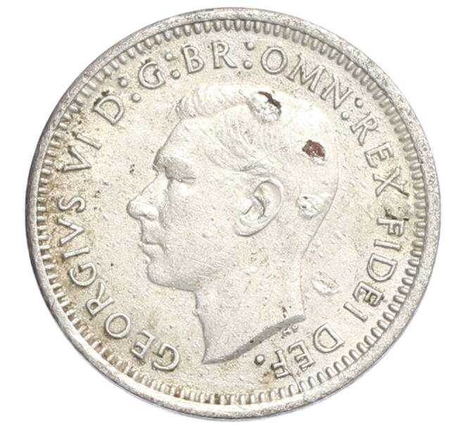 Монета 3 пенса 1951 года PL Австралия (Артикул: M2-80423) — Фото №2