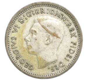 3 пенса 1951 года PL Австралия — Фото №2