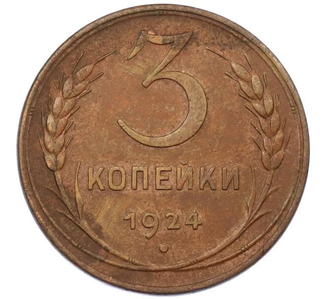 Монета 3 копейки 1924 года (Артикул M1-60378) — Фото №1