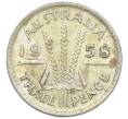 Монета 3 пенса 1958 года Австралия (Артикул: M2-80630) — Фото №1