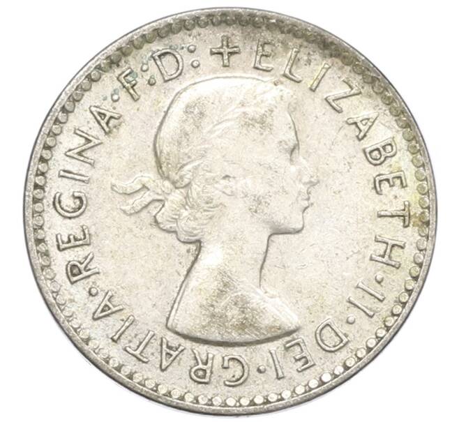 Монета 3 пенса 1958 года Австралия (Артикул: M2-80630) — Фото №2