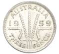 Монета 3 пенса 1959 года Австралия (Артикул: M2-80644) — Фото №1
