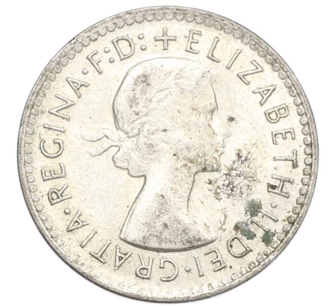 Монета 3 пенса 1959 года Австралия (Артикул: M2-80644) — Фото №2