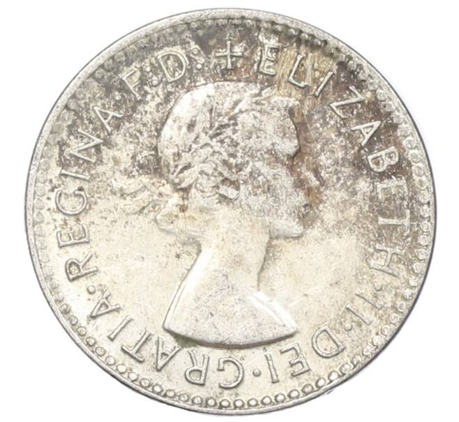Монета 3 пенса 1958 года Австралия (Артикул: M2-80650) — Фото №2