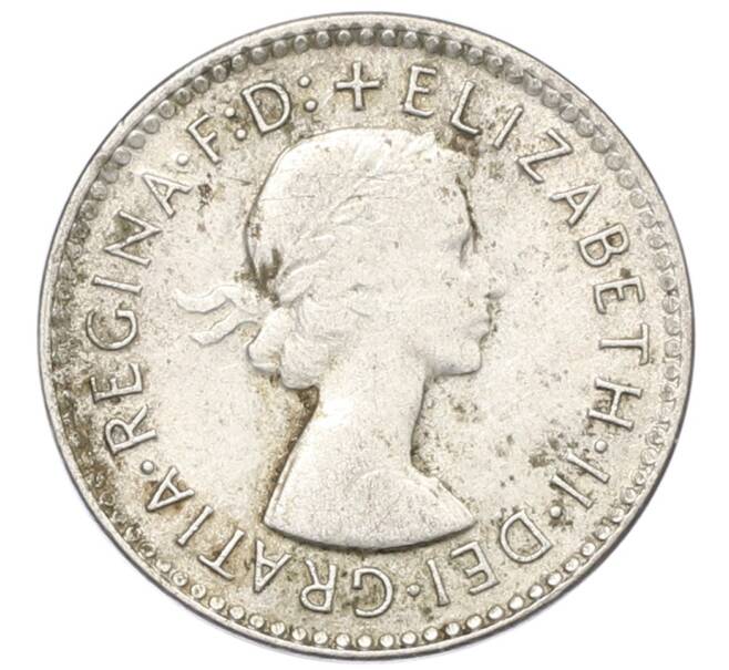 Монета 3 пенса 1958 года Австралия (Артикул: M2-80673) — Фото №2