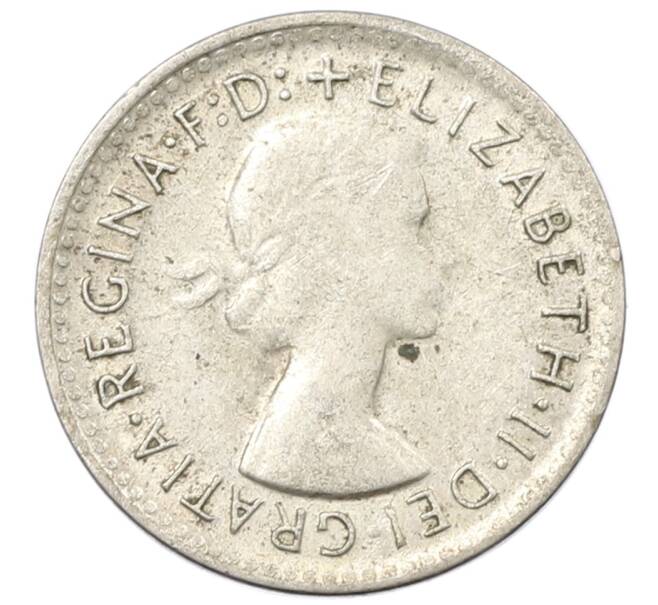 Монета 3 пенса 1961 года Австралия (Артикул: M2-80705) — Фото №2