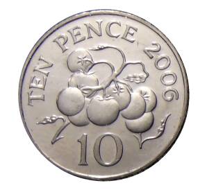 10 пенсов 2006 года Гернси — Фото №1