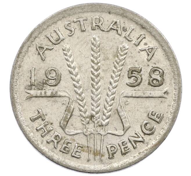 Монета 3 пенса 1958 года Австралия (Артикул: M2-81144) — Фото №1