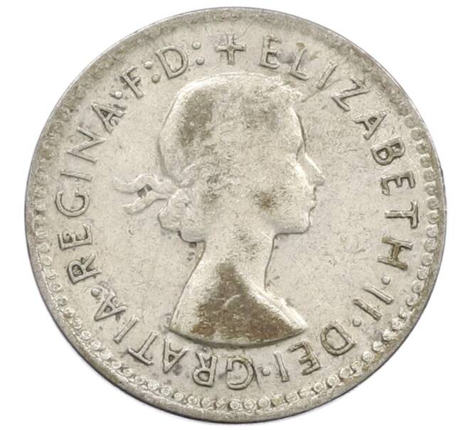 Монета 3 пенса 1958 года Австралия (Артикул: M2-81144) — Фото №2