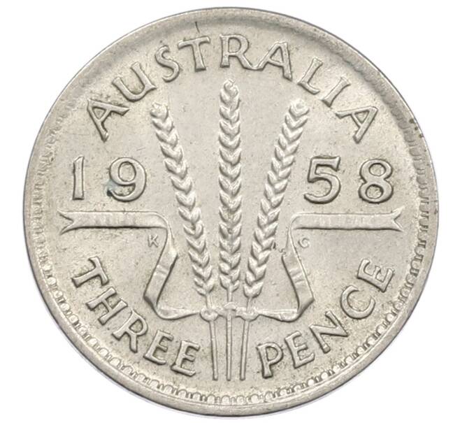 Монета 3 пенса 1958 года Австралия (Артикул: M2-81147) — Фото №1