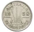 Монета 3 пенса 1958 года Австралия (Артикул: M2-81148) — Фото №1
