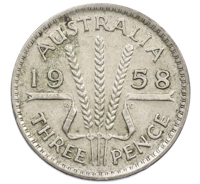 Монета 3 пенса 1958 года Австралия (Артикул: M2-81148) — Фото №1