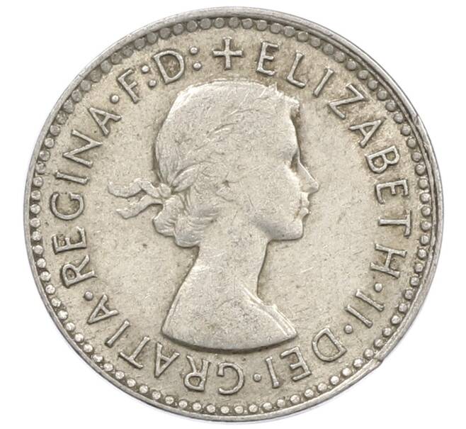 Монета 3 пенса 1955 года Австралия (Артикул: M2-81159) — Фото №2