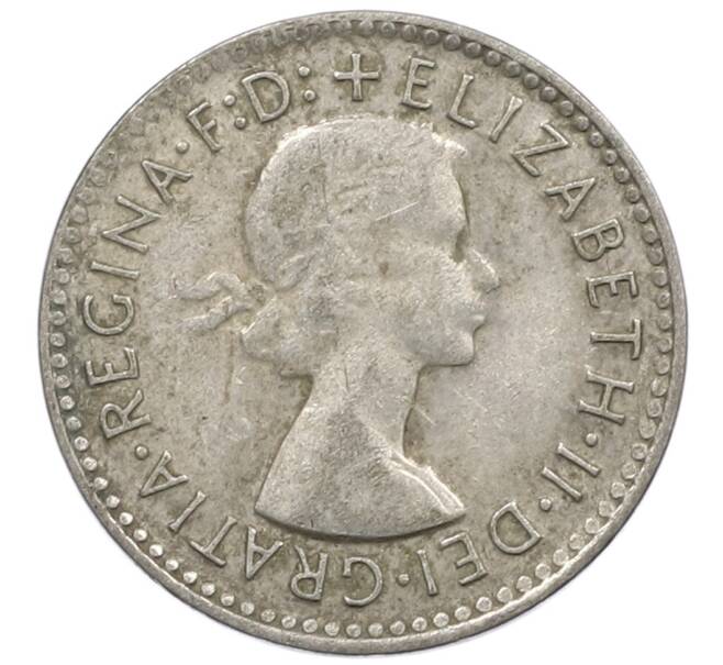 Монета 3 пенса 1955 года Австралия (Артикул: M2-81165) — Фото №2