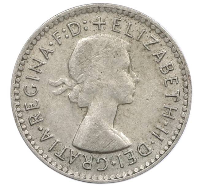 Монета 3 пенса 1956 года Австралия (Артикул: M2-81167) — Фото №2