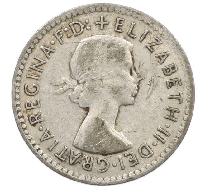 Монета 3 пенса 1956 года Австралия (Артикул: M2-81174) — Фото №2