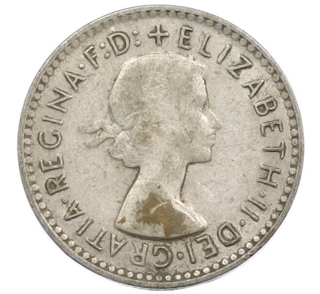 Монета 3 пенса 1956 года Австралия (Артикул: M2-81175) — Фото №2