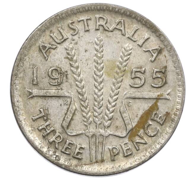 Монета 3 пенса 1955 года Австралия (Артикул: M2-81182) — Фото №1