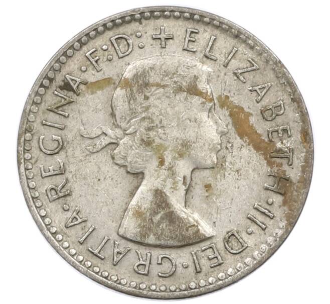 Монета 3 пенса 1955 года Австралия (Артикул: M2-81182) — Фото №2