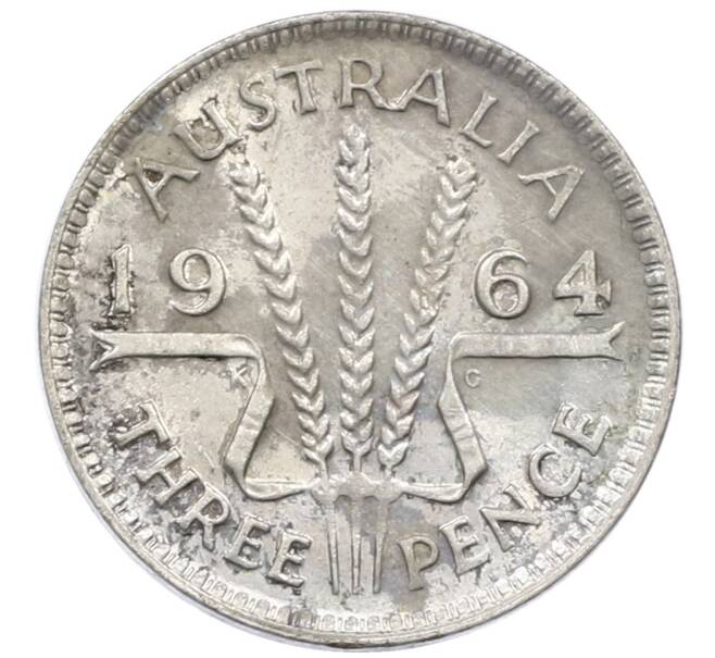 Монета 3 пенса 1964 года Австралия (Артикул: M2-81183) — Фото №1