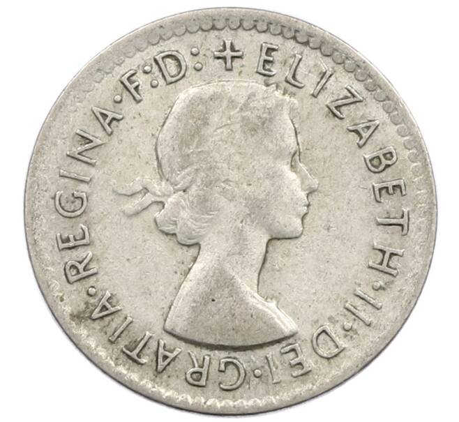 Монета 3 пенса 1955 года Австралия (Артикул: M2-81184) — Фото №2