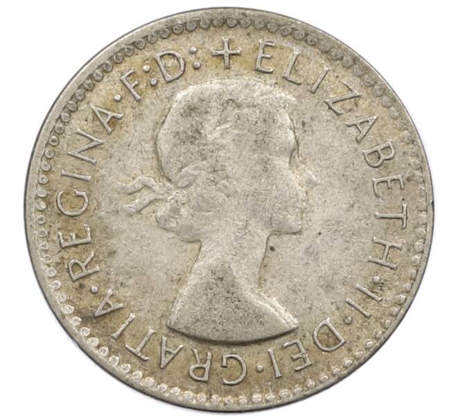 Монета 3 пенса 1959 года Австралия (Артикул: M2-81185) — Фото №2