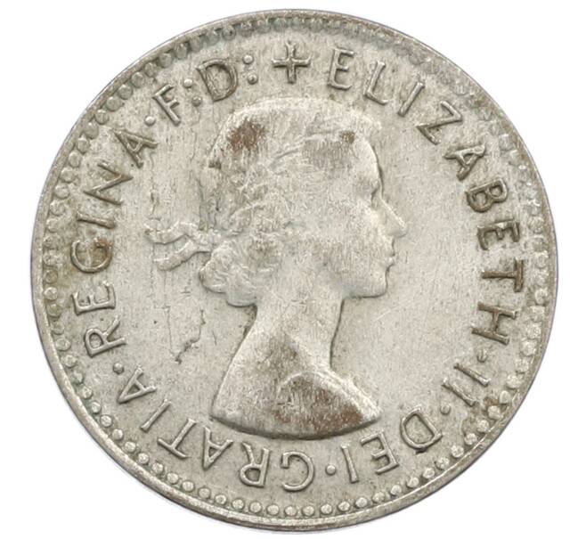 Монета 3 пенса 1957 года Австралия (Артикул: M2-81187) — Фото №2