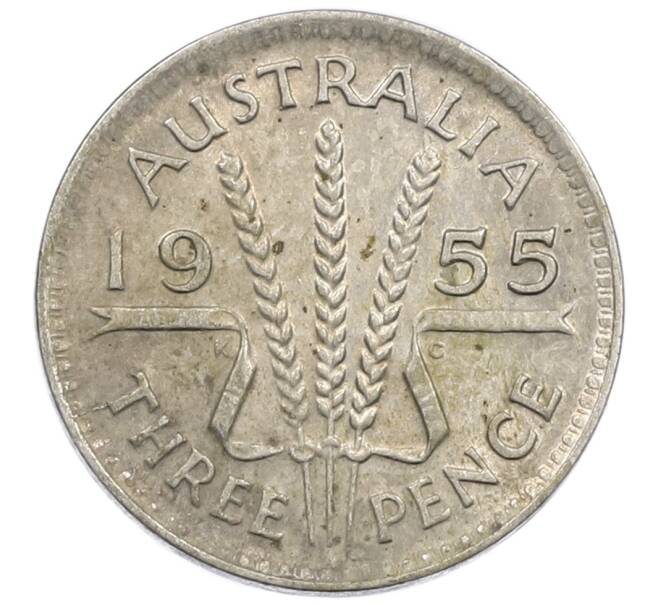Монета 3 пенса 1955 года Австралия (Артикул: M2-81189) — Фото №1