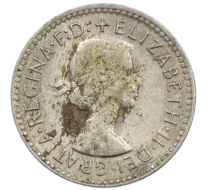 Монета 3 пенса 1955 года Австралия (Артикул: M2-81189) — Фото №2