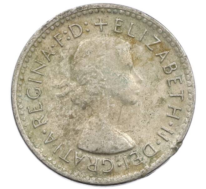 Монета 3 пенса 1960 года Австралия (Артикул: M2-81190) — Фото №2