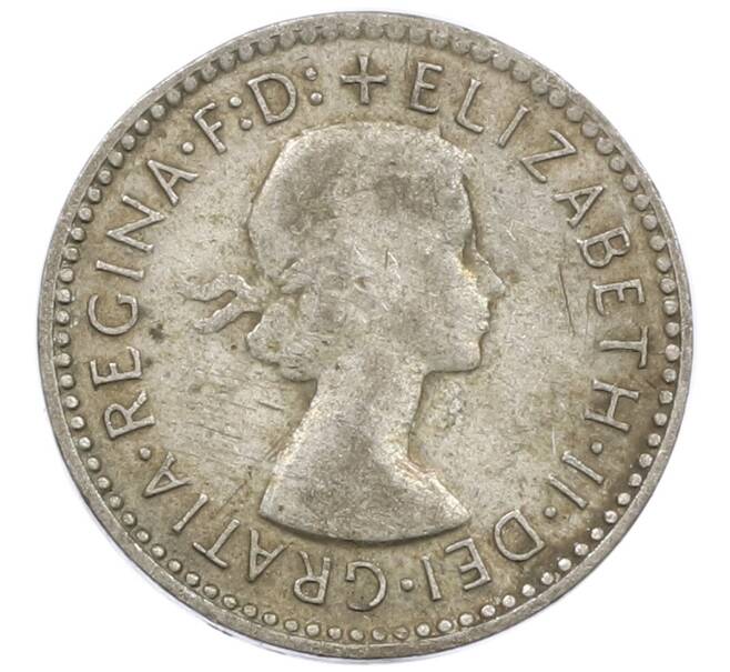 Монета 3 пенса 1957 года Австралия (Артикул: M2-81191) — Фото №2