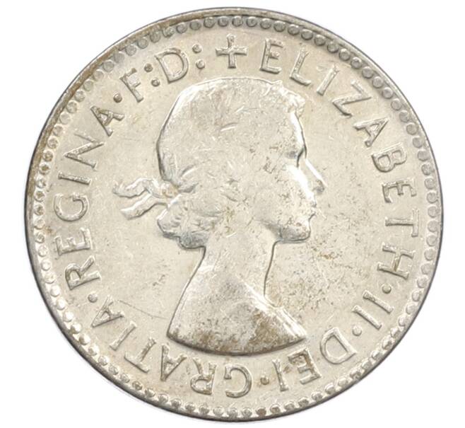 Монета 3 пенса 1963 года Австралия (Артикул: M2-81196) — Фото №2