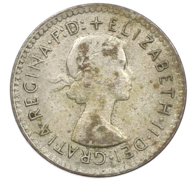 Монета 3 пенса 1958 года Австралия (Артикул: M2-81197) — Фото №2