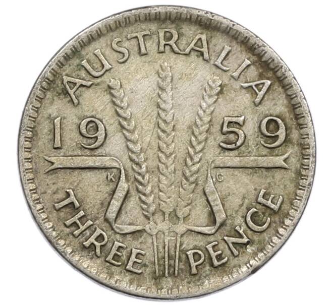Монета 3 пенса 1959 года Австралия (Артикул: M2-81199) — Фото №1