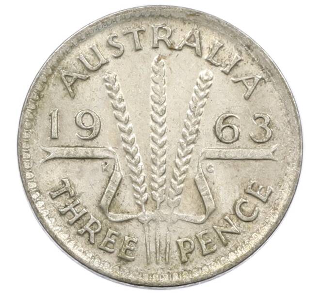 Монета 3 пенса 1963 года Австралия (Артикул: M2-81200) — Фото №1