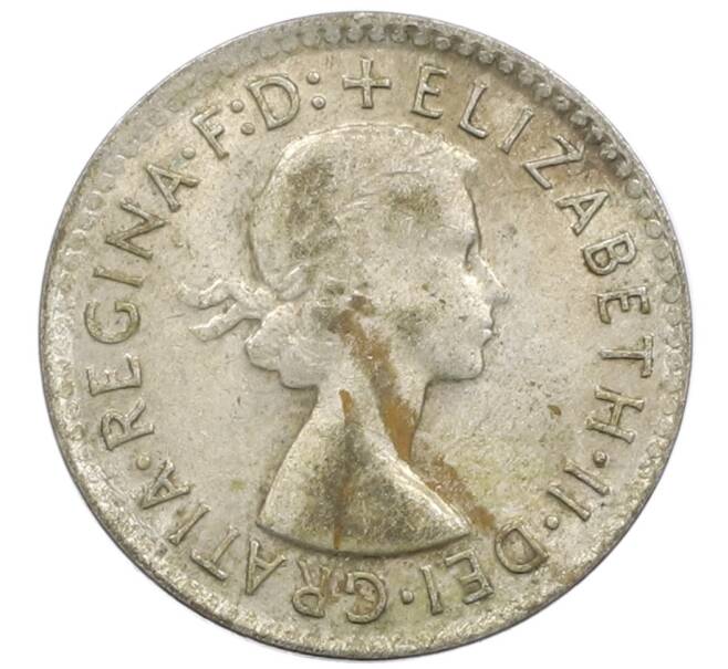 Монета 3 пенса 1963 года Австралия (Артикул: M2-81200) — Фото №2