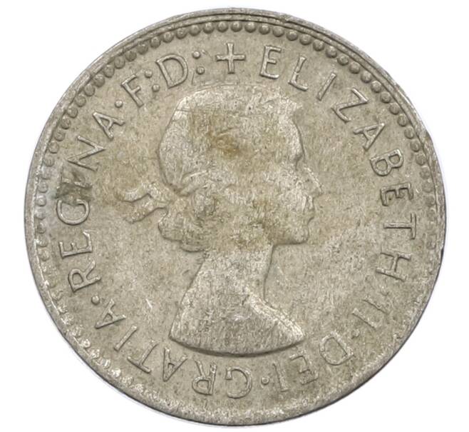 Монета 3 пенса 1957 года Австралия (Артикул: M2-81201) — Фото №2