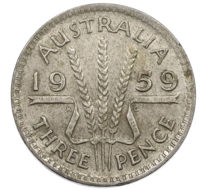 Монета 3 пенса 1959 года Австралия (Артикул: M2-81202) — Фото №1