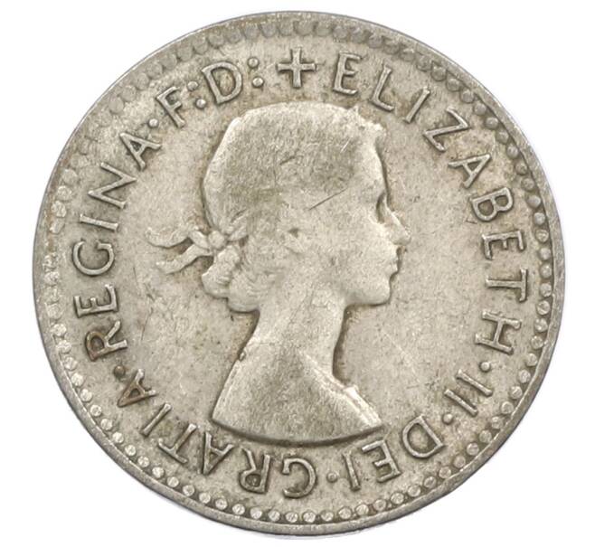 Монета 3 пенса 1959 года Австралия (Артикул: M2-81202) — Фото №2