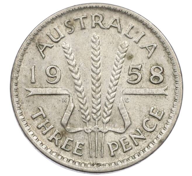 Монета 3 пенса 1958 года Австралия (Артикул: M2-81203) — Фото №1
