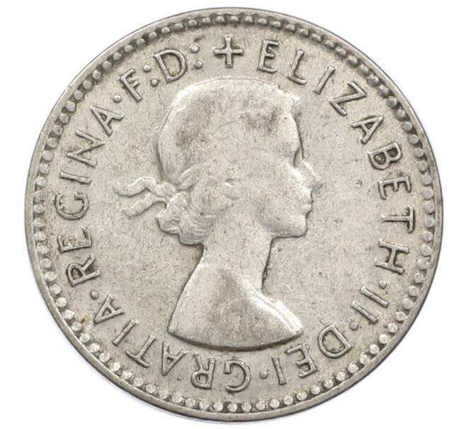 Монета 3 пенса 1958 года Австралия (Артикул: M2-81203) — Фото №2