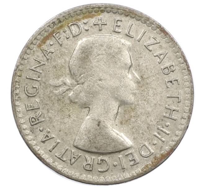 Монета 3 пенса 1956 года Австралия (Артикул: M2-81205) — Фото №2