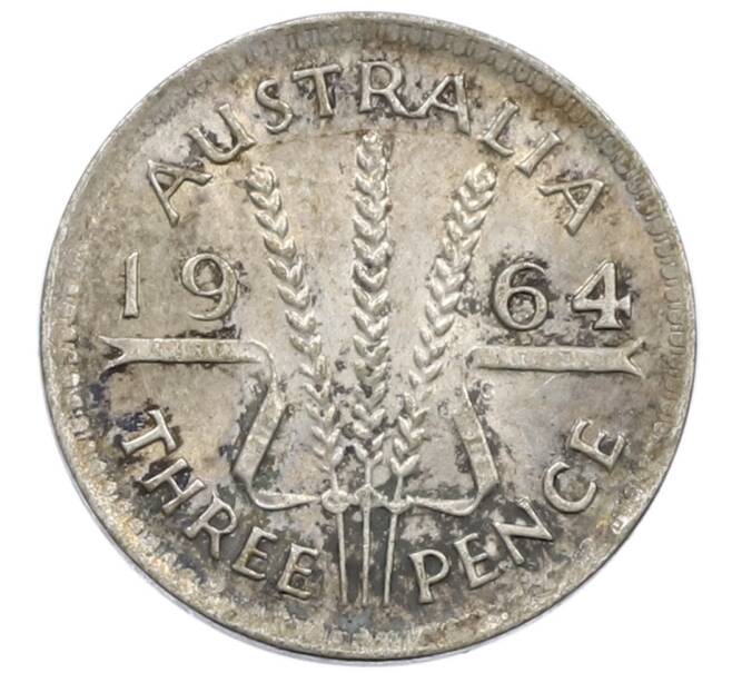 Монета 3 пенса 1964 года Австралия (Артикул: M2-81209) — Фото №1