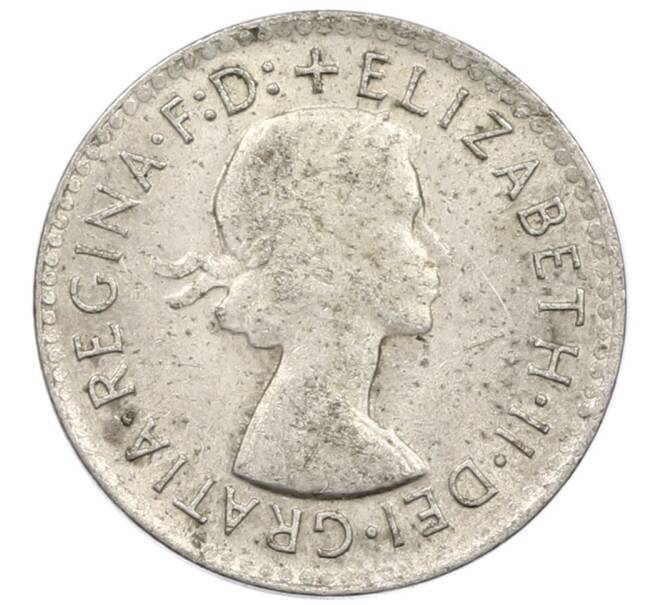 Монета 3 пенса 1964 года Австралия (Артикул: M2-81212) — Фото №2