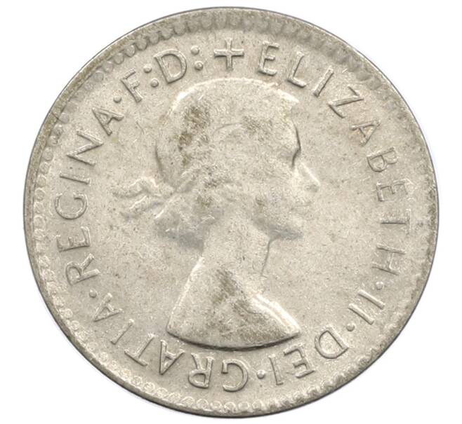 Монета 3 пенса 1958 года Австралия (Артикул: M2-81215) — Фото №2
