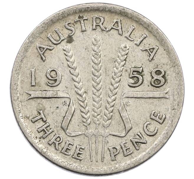 Монета 3 пенса 1958 года Австралия (Артикул: M2-81218) — Фото №1