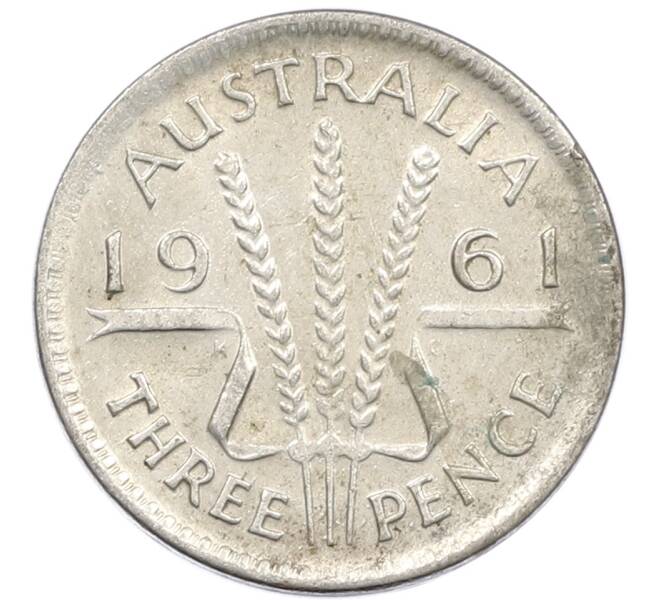 Монета 3 пенса 1961 года Австралия (Артикул: M2-81221) — Фото №1