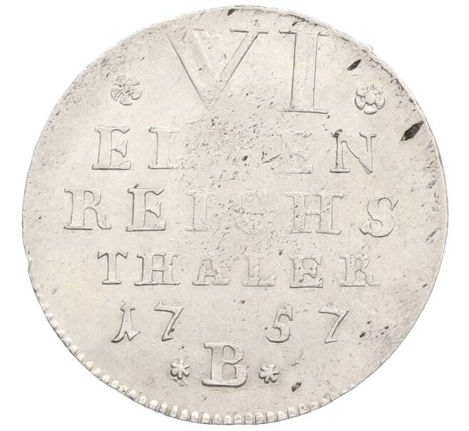 Монета 1/6 талера 1757 года Брандербург-Байройт (Артикул: M2-81313) — Фото №2