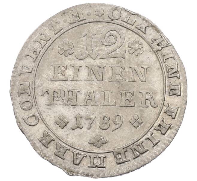 Монета 1/12 талера 1789 года Брауншвейг-Вольфенбюттель (Артикул: M2-81337) — Фото №2
