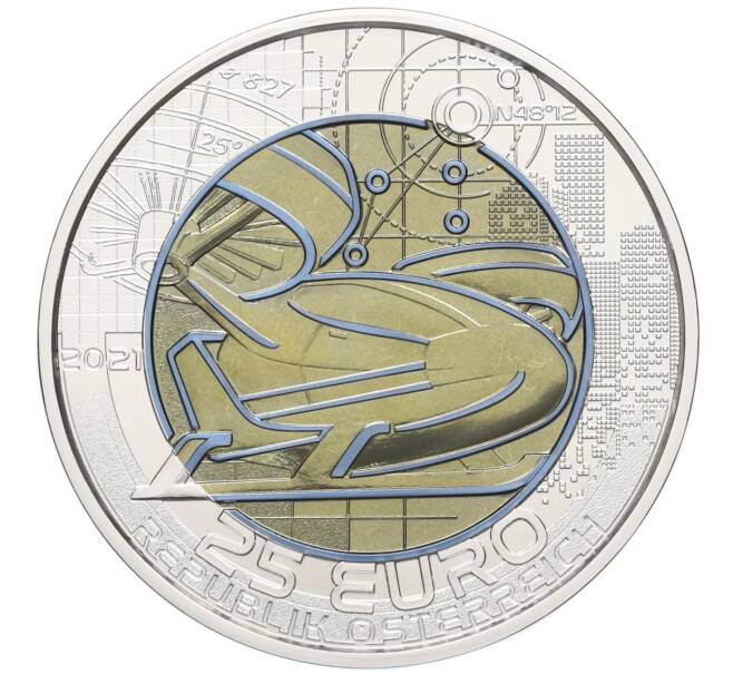 Монета 25 евро 2021 года Австрия «Умная мобильность» (Артикул: K4-0035) — Фото №1